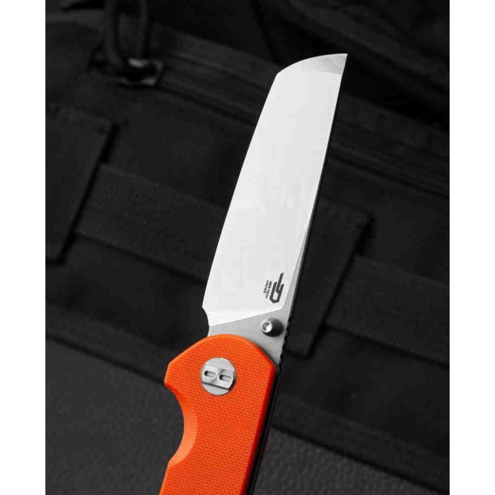 Couteau Bestech Sledgehammer Orange Lame Acier D2  Manche G10 IKBS Linerlock Clip BTKG31A1 - Livraison Gratuite