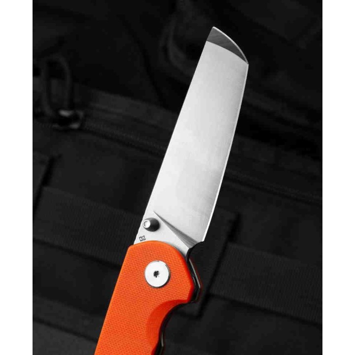 Couteau Bestech Sledgehammer Orange Lame Acier D2  Manche G10 IKBS Linerlock Clip BTKG31A1 - Livraison Gratuite