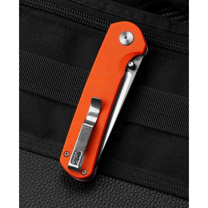 Couteau Bestech Sledgehammer Orange Lame Acier D2  Manche G10 IKBS Linerlock Clip BTKG31A1 - Livraison Gratuite