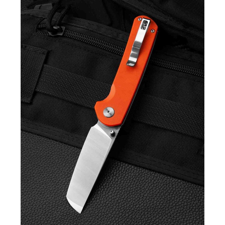 Couteau Bestech Sledgehammer Orange Lame Acier D2  Manche G10 IKBS Linerlock Clip BTKG31A1 - Livraison Gratuite