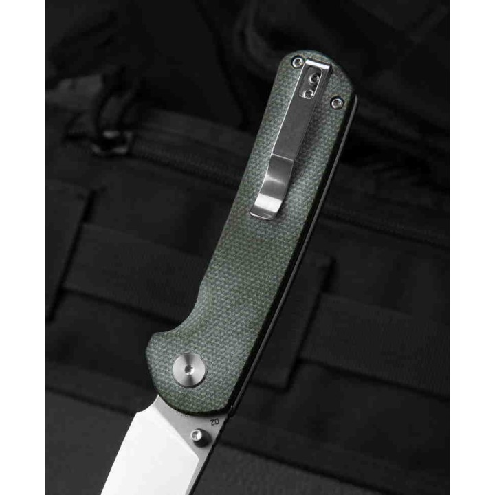 Couteau Bestech Sledgehammer Green Lame Acier D2 Manche Micarta IKBS Linerlock Clip BTKG31B1 - Livraison Gratuite