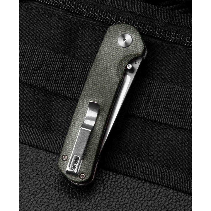 Couteau Bestech Sledgehammer Green Lame Acier D2 Manche Micarta IKBS Linerlock Clip BTKG31B1 - Livraison Gratuite
