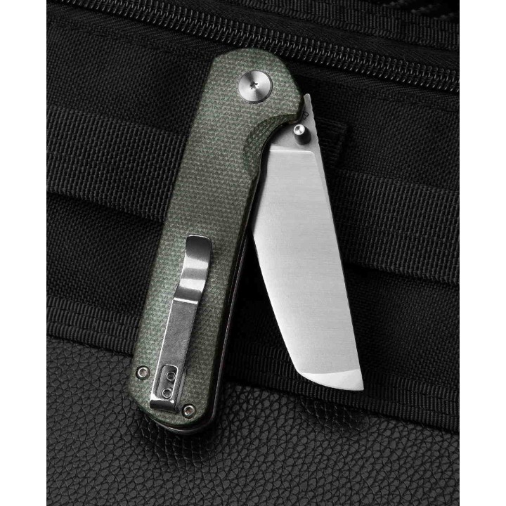 Couteau Bestech Sledgehammer Green Lame Acier D2 Manche Micarta IKBS Linerlock Clip BTKG31B1 - Livraison Gratuite