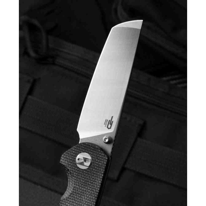 Couteau Bestech Sledgehammer Black Lame Acier D2  Manche Micarta IKBS Linerlock Clip BTKG31C - Livraison Gratuite