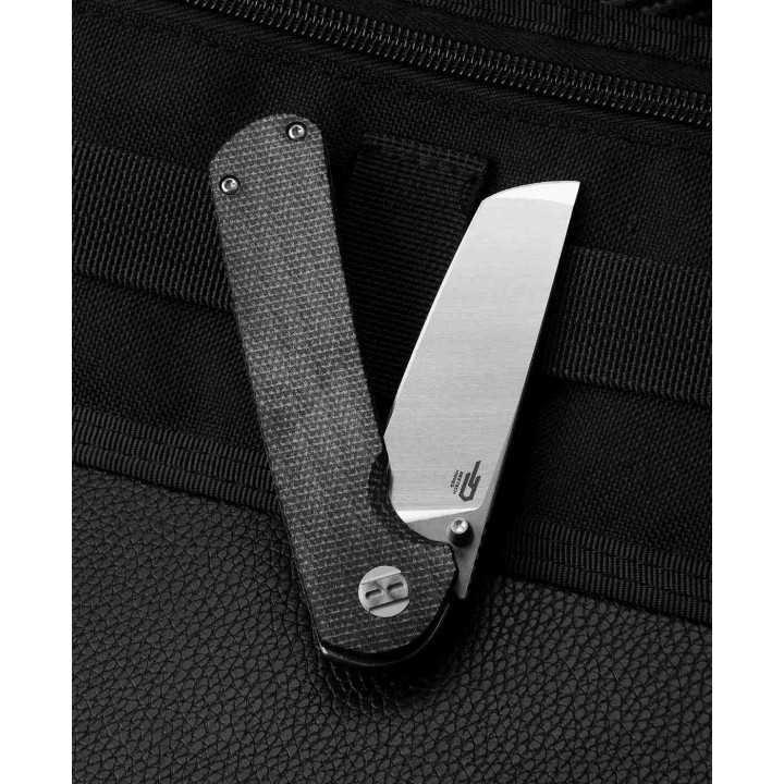 Couteau Bestech Sledgehammer Black Lame Acier D2  Manche Micarta IKBS Linerlock Clip BTKG31C - Livraison Gratuite