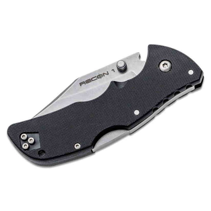 Couteau Cold Steel Mini Recon 1 Clip Point Acier AUS-10A Manche GRN Tri-Ad Lock Clip CS27BAC - Livraison Gratuite