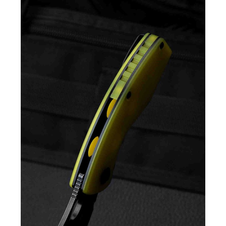 Couteau Bestech Lizard Lime Green Lame Acier D2 Black Manche G10 IKBS Linerlock Clip BTKG39F - Livraison Gratuite