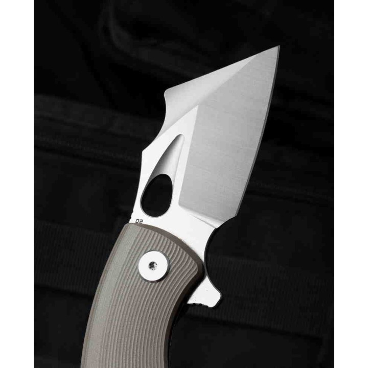 Couteau Bestech Lizard Beige Lame Acier D2 Satin Manche G10 IKBS Linerlock Clip BTKG39C - Livraison Gratuite