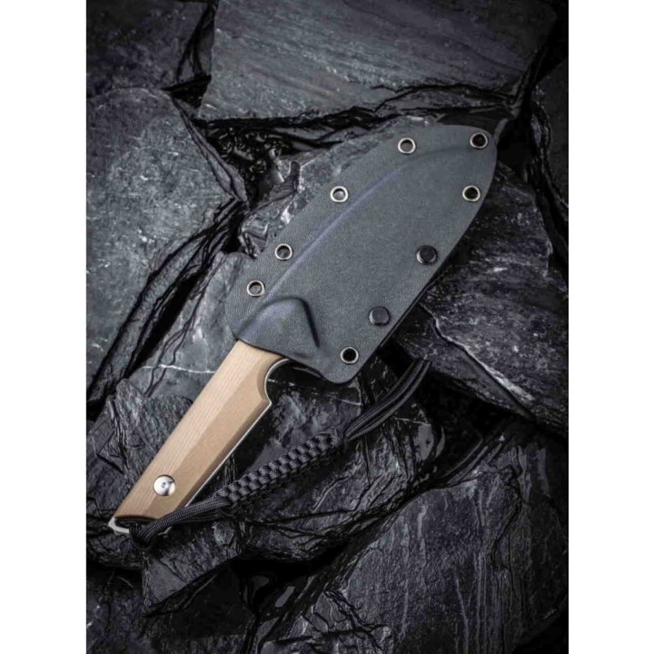 Couteau CIVIVI Kepler Tan Lame Acier 9CR18MoV Manche G10 Etui Kydex CIVC2109B - Livraison Gratuite