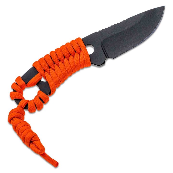 Couteau Condor Carlitos Neck Acier Carbone 1075 Manche Paracorde Etui Kydex El Salvador CTK80625HC - Livraison Gratuite