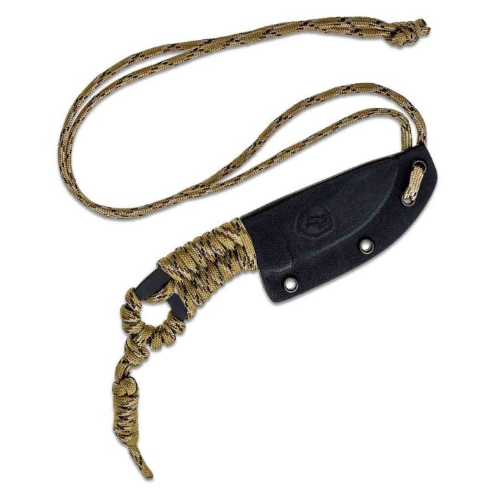 Couteau Condor Carlitos Tan Acier Carbone 1075 Manche Paracorde Etui Kydex El Salvador CTK80825HC - Livraison Gratuite
