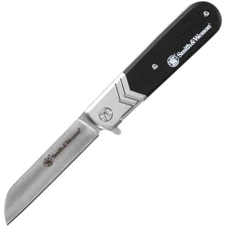 Couteau Executive Barlow Smith&Wesson A/O Lame Acier 8Cr13MoV Manche G10 SW1147094 - Livraison Gratuite