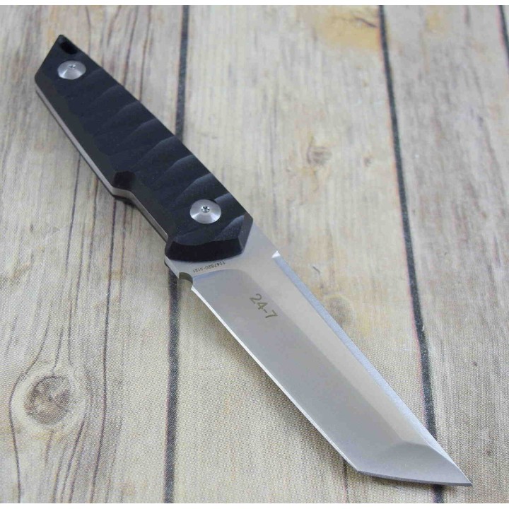 Couteau Tactical Smith&Wesson 24/7 Tanto Lame 8Cr13MoV Manche G10 Etui Nylon SW1147099 - Livraison Gratuite
