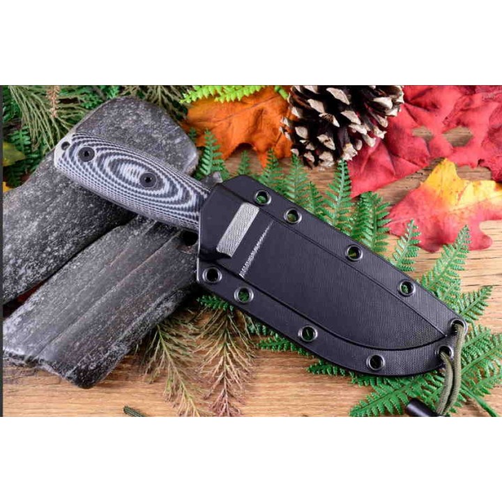 Couteau Esee Model 4 Lame Acier S35VN Manche G10 Etui Polymère Made In USA ES4PS35VO2 - Livraison Gratuite