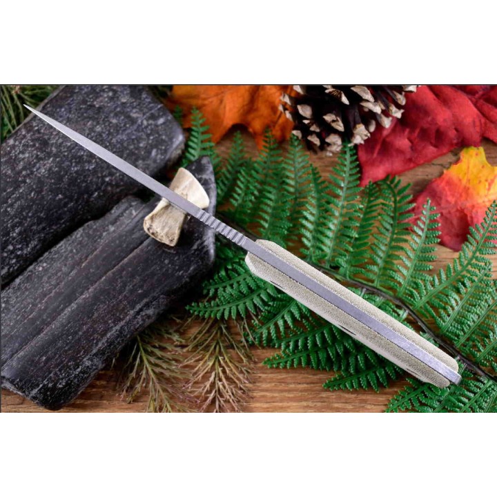 Couteau Esee Model 4 Lame Acier S35VN Manche Micarta Etui Polymère Made In USA ES4PS35V - Livraison Gratuite