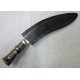 VERITABLE COUTEAU CHASSE GRAND KUKRI Acier 440 Manche Bois Etui Cuir PA324717 - Livraison Gratuite