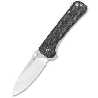 Couteau QSP Hawk Black Lame Acier 14C28N Manche Micarta IKBS Clip QS131J - Livraison Gratuite