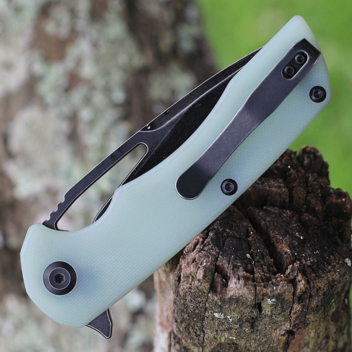 Couteau Kansept Knives Kyro Jade Lame Acier D2 Manche G10 Linerlock Clip KT1001A5 - Livraison Gratuite