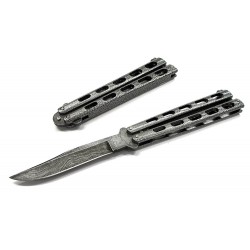Couteau Butterfly Balisong Lame Damas Bear & Son Made In USA BC114D - Livraison Gratuite