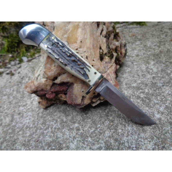 Couteau de Chasse Skinner Lame Acier 440 Manche Résine Etui Nylon FSW600SBR - Livraison Gratuite