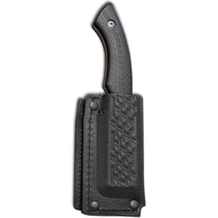 Couteau Skinner ABKT Tac Lame Acier 8Cr13MoV Manche G10 Etui Cuir AB1001 - Livraison Gratuite