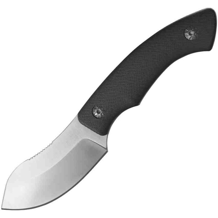 Couteau Skinner ABKT Tac Lame Acier 8Cr13MoV Manche G10 Etui Cuir AB1001 - Livraison Gratuite