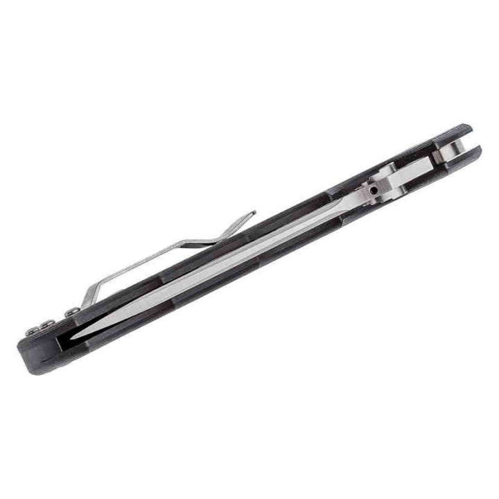 Couteau Cold Steel Silver Eye Lame Acier S35VN Manche Fibre de Carbone Lockback Clip CS62QCFB - Livraison Gratuite