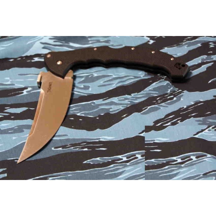 GRAND Couteau Cold Steel Talwar Acier S35VN Plain Manche G-10 Tri-Ad Lock CS21TBX - Livraison Gratuite