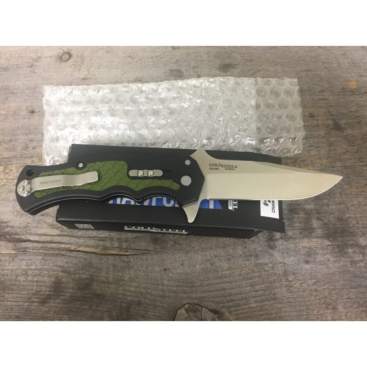 Couteau Cold Steel Crawford Model 1 Acier 4034 Manche Zy-Ex Linerlock Clip CS20MWC - Livraison Gratuite