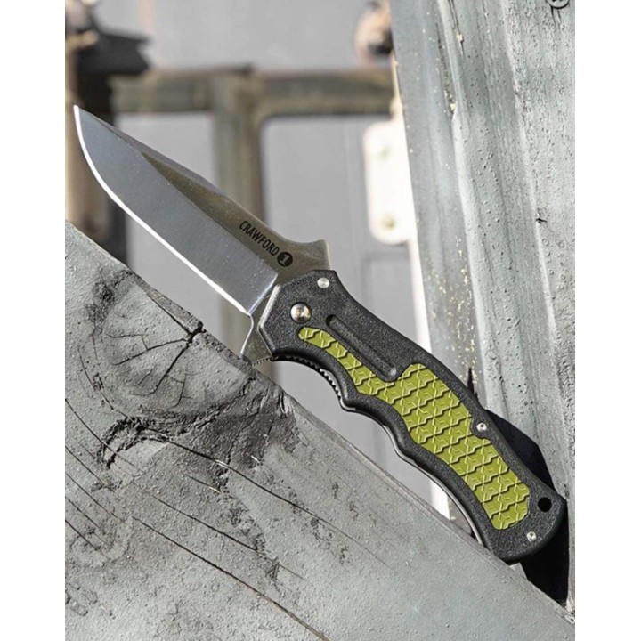 Couteau Cold Steel Crawford Model 1 Acier 4034 Manche Zy-Ex Linerlock Clip CS20MWC - Livraison Gratuite