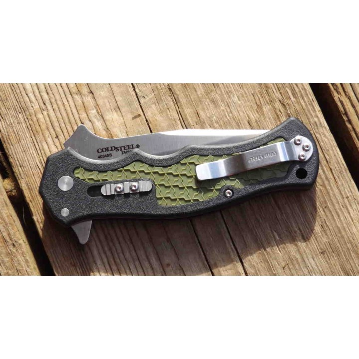 Couteau Cold Steel Crawford Model 1 Acier 4034 Manche Zy-Ex Linerlock Clip CS20MWC - Livraison Gratuite