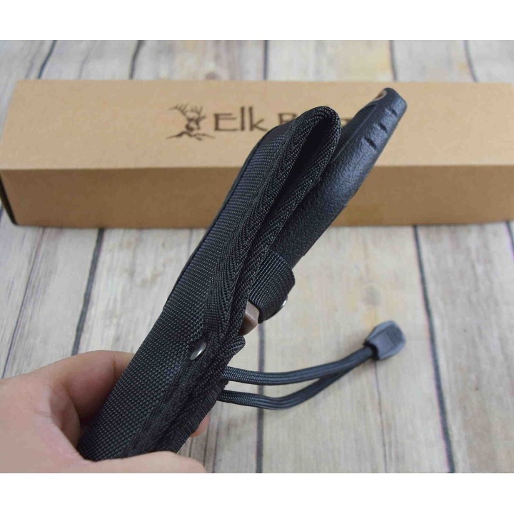 Couteau de Survie Elk Ridge Lame Acier 3Cr13 Manche FRN Etui Nylon Allume Feu ER20023BR - Livraison Gratuite