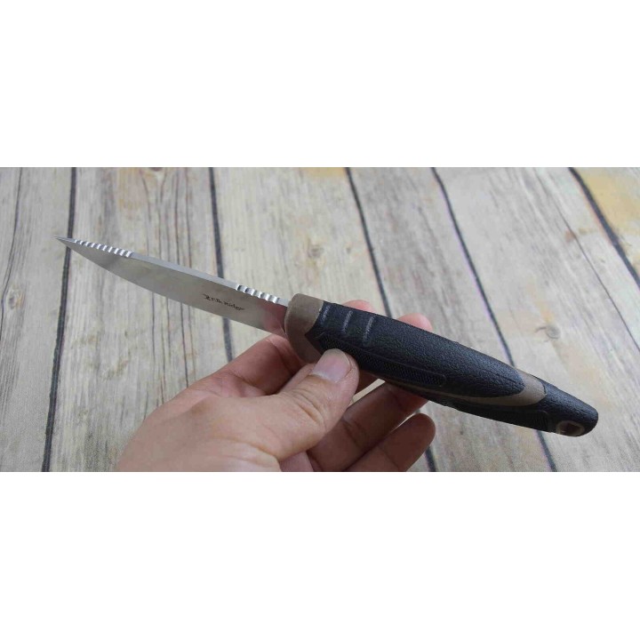 Couteau de Survie Elk Ridge Lame Acier 3Cr13 Manche FRN Etui Nylon Allume Feu ER20023BR - Livraison Gratuite