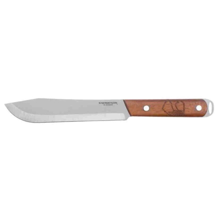 Couteau BBQ Condor Butcher Lame Acier Carbone 1075 Manche Noyer Made Salvador CTK50047 - Livraison Gratuite
