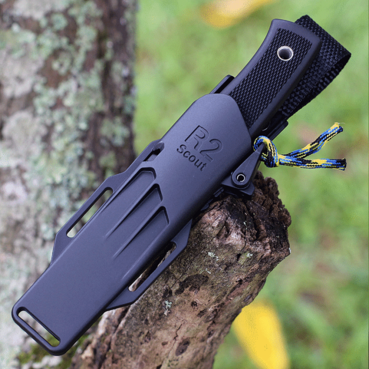 Couteau Fallkniven R2 Scout Lame Acier Elmax Manche Thermorun Etui Kydex Made In Sweden FNR2Z - Livraison Gratuite