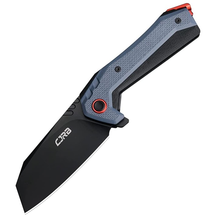 Couteau CJRB Tigris Blue/Black Lame Acier AR-RPM9 Manche G10 IKBS J1919BU - Livraison Gratuite