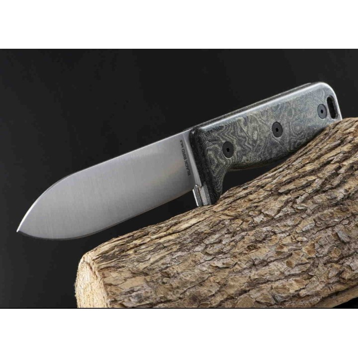 Couteau Buschraft Ontario Blackbird ML5 Lame Acier 420HC Manche Micarta Etui Cuir Made In USA ON7502 - Livraison Gratuite