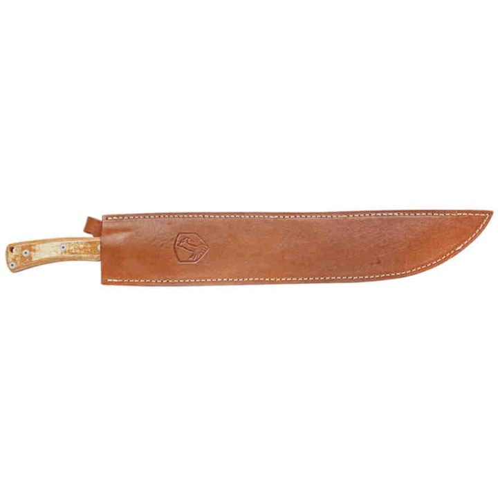 Couteau Condor Mountain Pass Machete Lame Acier Carbone 1075 Manche Micarta Etui Cuir Salvador CTK2838155HC - Livraison Gratuite