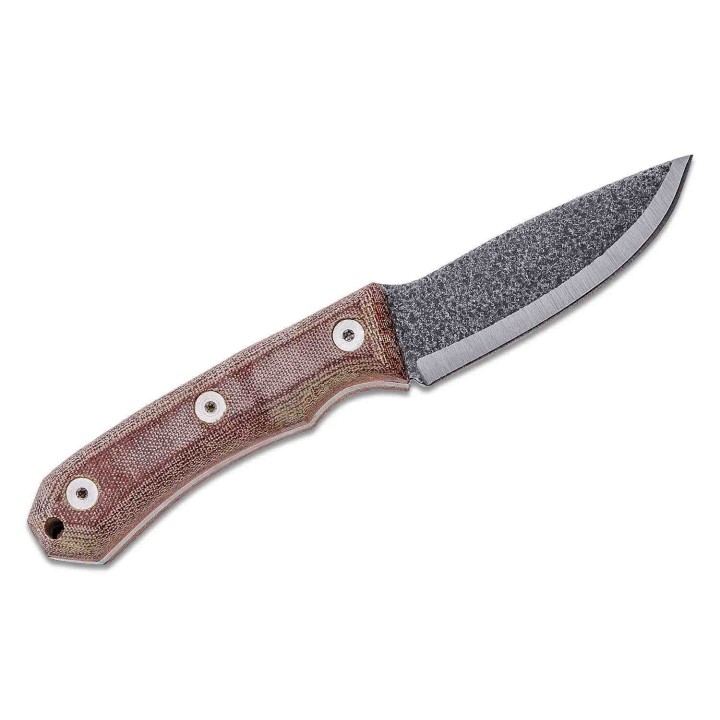 Couteau Condor Mountain Pass Carry Fixed Lame Acier 440C Manche Micarta Etui Cuir Salvador CTK283735C - Livraison Gratuite
