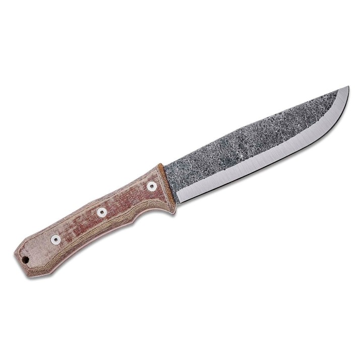 Couteau Condor Mountain Pass Camp Lame Acier 1095 Manche Micarta Etui Cuir Salvador CTK28357HC - Livraison Gratuite