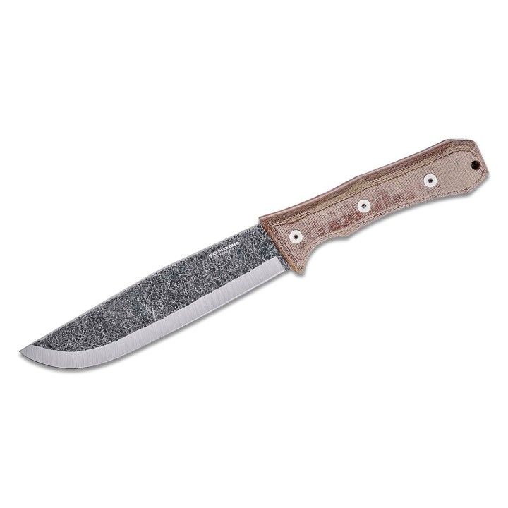 Couteau Condor Mountain Pass Camp Lame Acier 1095 Manche Micarta Etui Cuir Salvador CTK28357HC - Livraison Gratuite