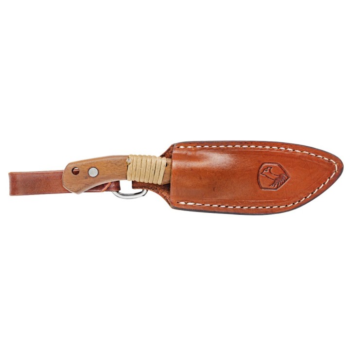 Couteau Condor Mountain Mountaineer Trail Lame Acier 440C Manche Noyer Etui Cuir Salvador CTK1204124C - Livraison Gratuite