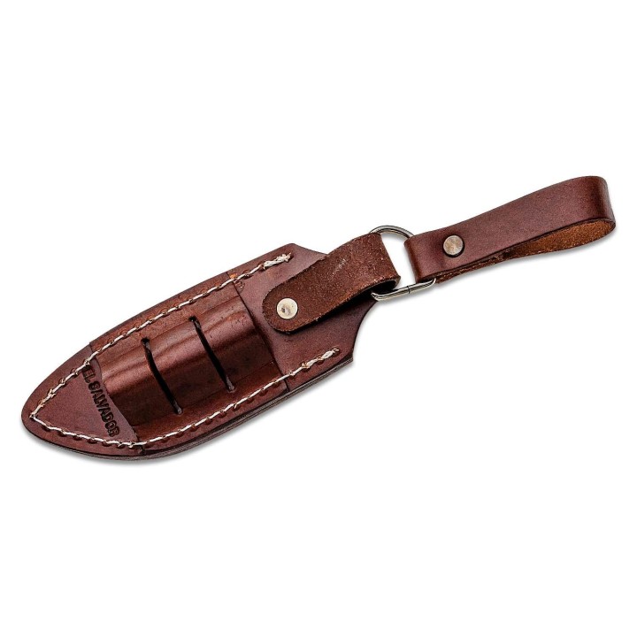 Couteau Condor Mountain Mountaineer Trail Lame Acier 440C Manche Noyer Etui Cuir Salvador CTK1204124C - Livraison Gratuite