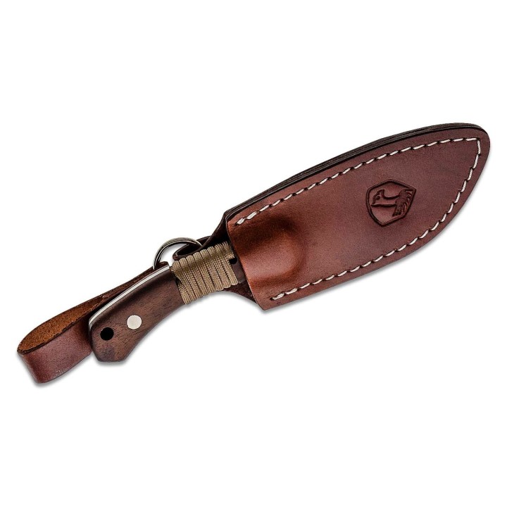 Couteau Condor Mountain Mountaineer Trail Lame Acier 440C Manche Noyer Etui Cuir Salvador CTK1204124C - Livraison Gratuite