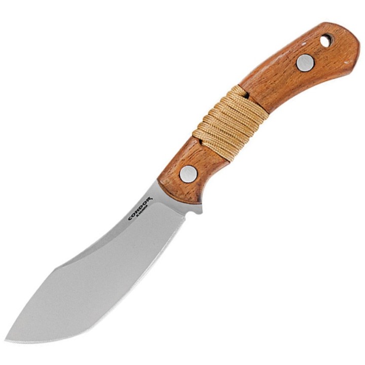 Couteau Condor Mountain Mountaineer Trail Lame Acier 440C Manche Noyer Etui Cuir Salvador CTK1204124C - Livraison Gratuite