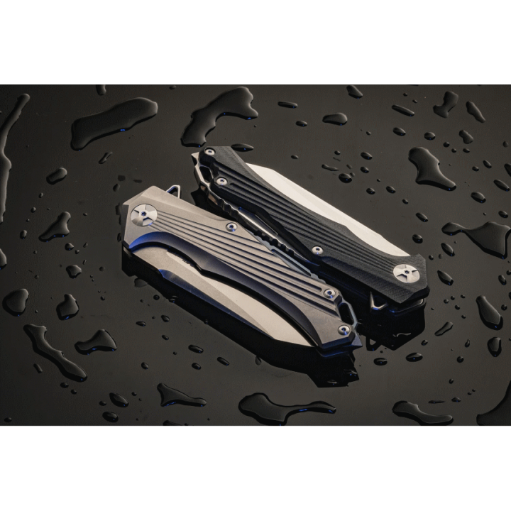 Couteau Mtech Evolution Black Manche G10 Lame D2 Framelock IKBS Clip MTEFDR025G10 - Livraison Gratuite