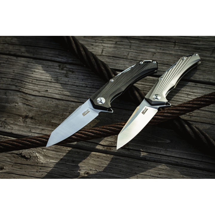 Couteau Mtech Evolution Black Manche G10 Lame D2 Framelock IKBS Clip MTEFDR025G10 - Livraison Gratuite