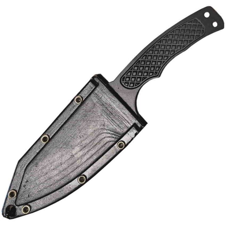 Couteau de Cou ABKT Tac Recon Ops Neck Lame Acier 8Cr13MoV Etui GRN AB017 - Livraison Gratuite