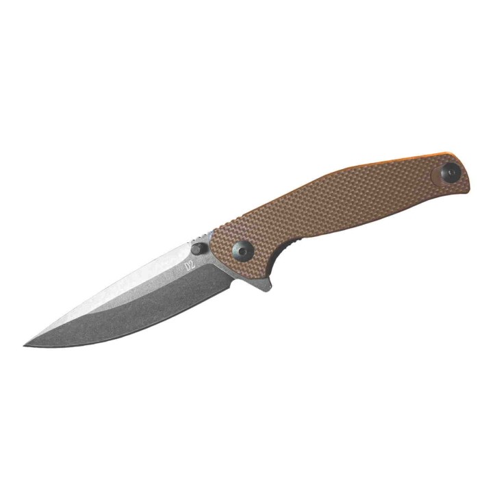 Couteau Tactical ABKT Tac Catalyst Tan Lame Acier D2 Manche G-10 IKBS Linerlock Clip AB1026T - Livraison Gratuite