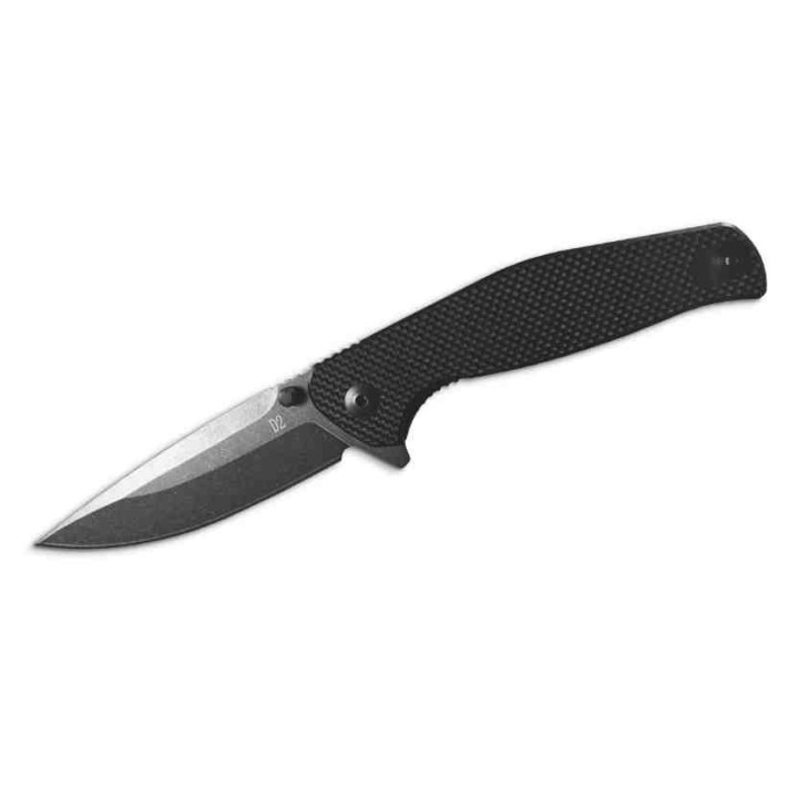 Couteau Tactical ABKT Tac Catalyst Black Lame Acier D2 Manche G-10 IKBS Linerlock Clip AB1026B - Livraison Gratuite